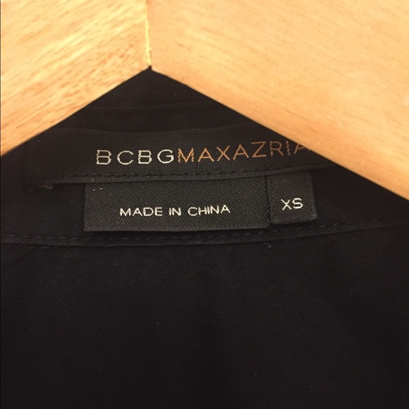 Black BCBG Blouse Size XS - Picture 2 of 6